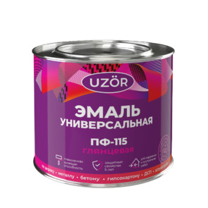 эмаль ПФ-115 красная Узор 0,8 кг
