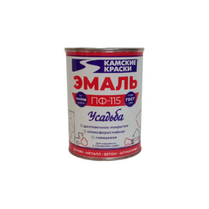 эмаль ПФ-115 красная Усадьба СТАНДАРТ 0,9 кг