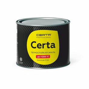 эмаль термостойкая Церта серебристо-серый (650°С) 0,4 кг