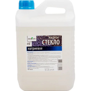 жидкое стекло ECOLUX натриевое  4 кг