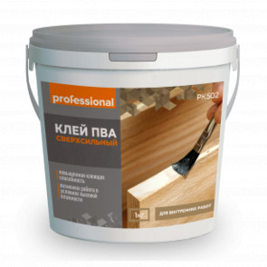 клей ПВА сверхсильный т/м Professional  1 кг / Пермь