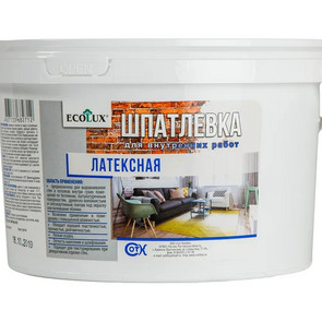 шпаклевка Ecolux латексная 1,5 кг \ 6