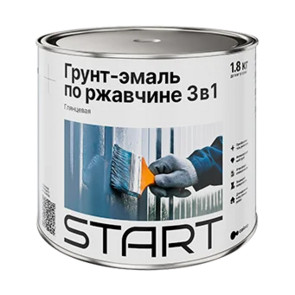 грунт-эмаль по ржавчине красный Старт 0,8 кг